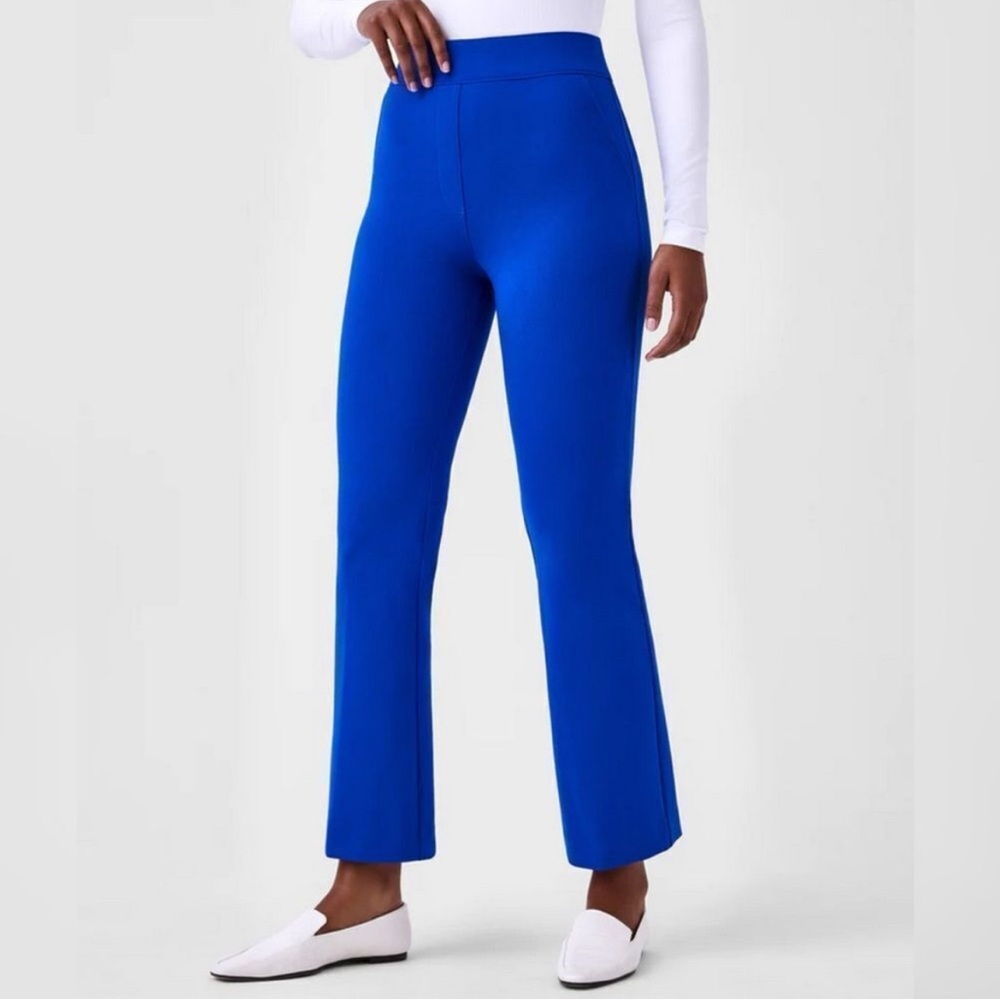 SPANX Perfect Pant Kick Flare Pants in Cerulean Blue